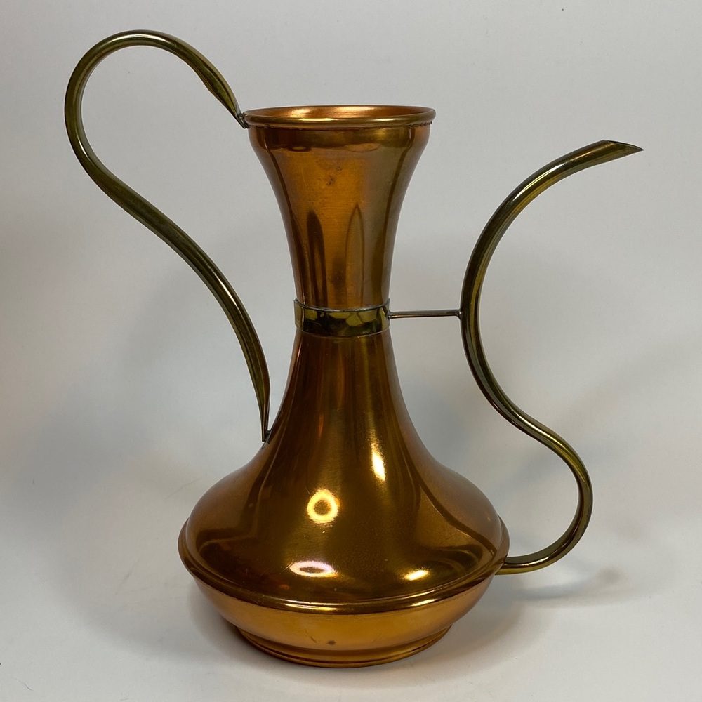Vintage Copper and Brass Pitcher
